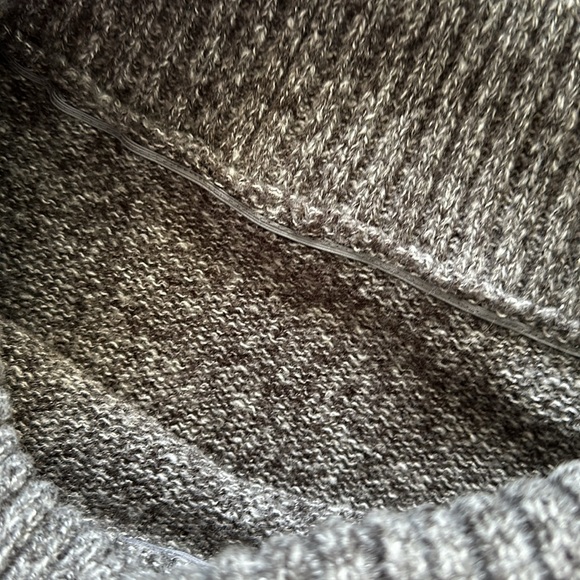 Gray Off the Shoulder Sweater - Picture 2 of 4